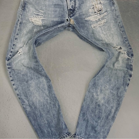 Y2K DIESEL Rombee ‘Dusty Mud’ Distressed regular Slim carrot men’s jean 30 x 32 - Picture 11 of 16